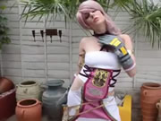 美女角色扮演自慰